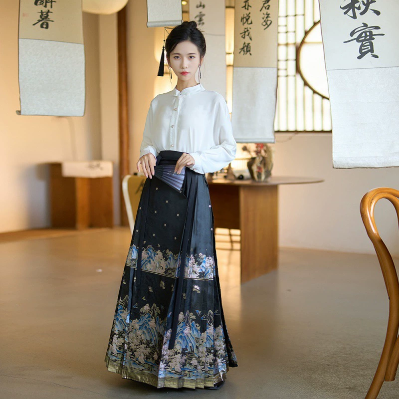 Hanfu, retro shirt, Chinese style