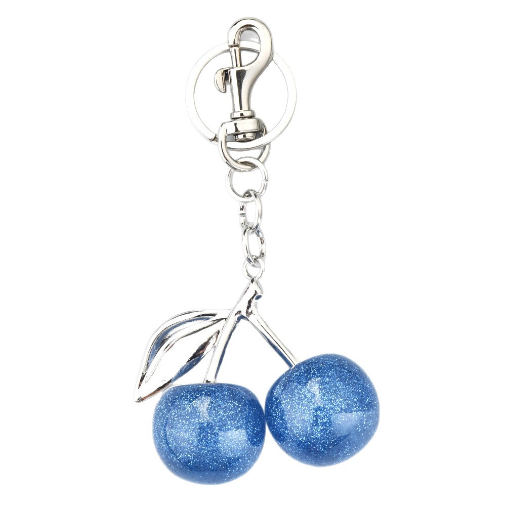 Transfronterizos venta caliente de cereza bolsos colgantes bolsos de mujer joyas hermosas llaveras de automóviles elegante hebilla de pareja