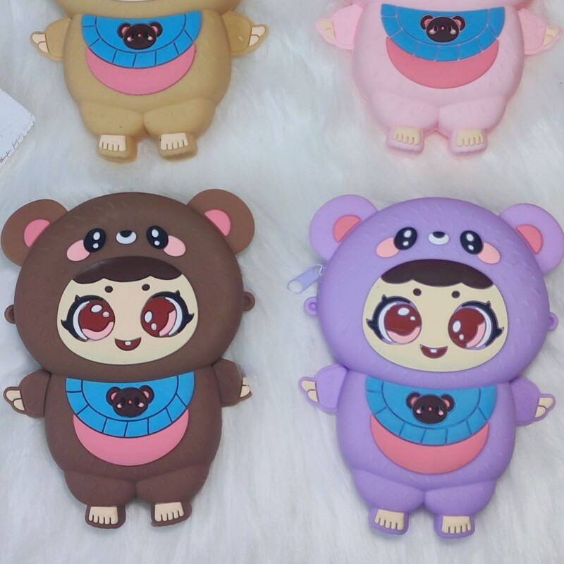 2023 New Children's Coin Purse for Girls and Boys, Silicone, for Ages 100 Days, 80, Three Years Old, 60