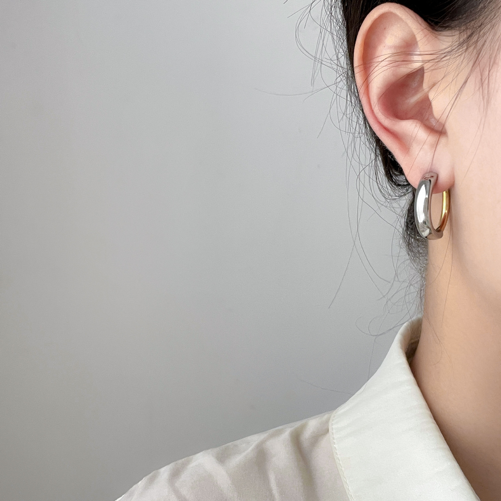 18g Weight Titanium Steel Ear Needle Material Earrings Classification 1 Piece Quantity Holiday, Daily Occasion Titanium Steel Material Geometric Pattern Women's Gender Casual, Simple Style Style 1 Piece Casual Simple Style Geometric Titanium Steel Earrings 11