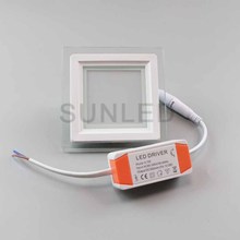 长期销售  6W 12W 方形玻璃面板灯 led 吸顶灯 量大从优