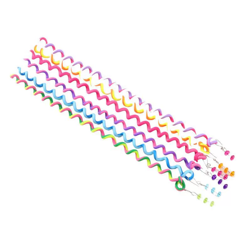 Детский аксессуар для волос с хвостиками,-curly hairgrip, 6 шт, детская одежда