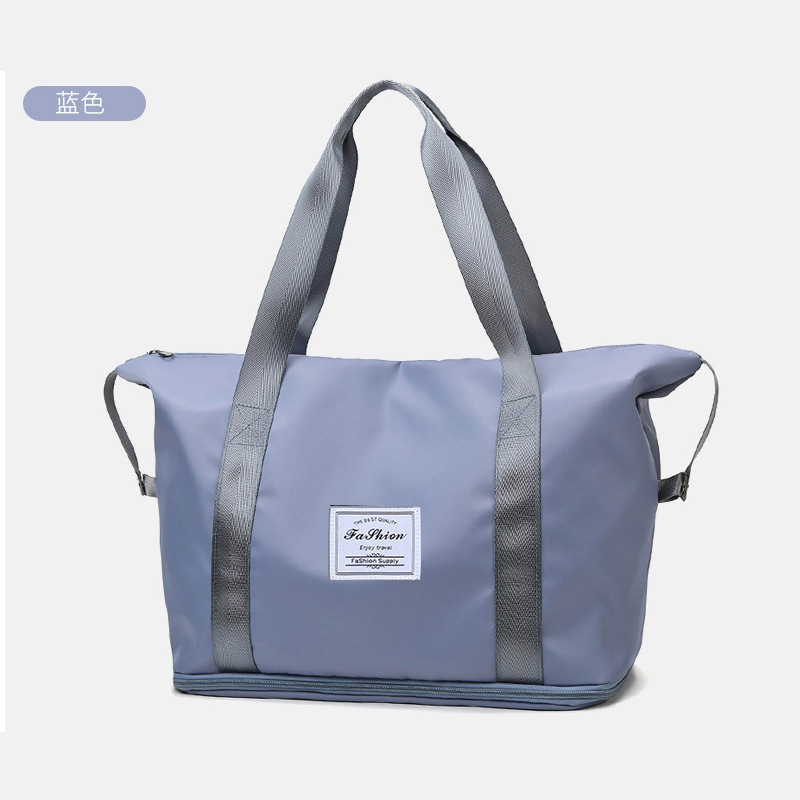 Bolsa de viaje de gran capacidad bolsa de mano al por mayor bolsa plegable ligera para mujeres separación seca y húmeda bolsa deportiva