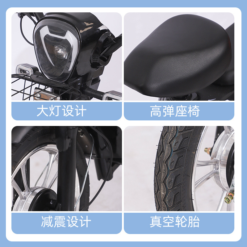 Mayorista de dos ruedas adultos larga duración transfronterizos adultos viajeros doble bicicleta eléctrica bicicletas coche de batería