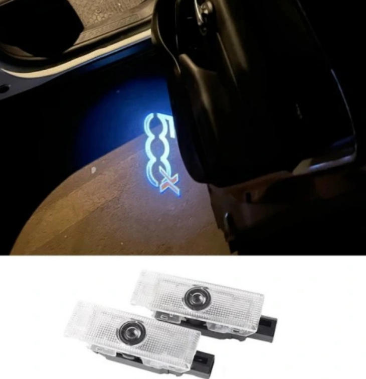 500L láser especial para Fiat 500X luces de bienvenida luces de proyección de decoración de puertas de suelo