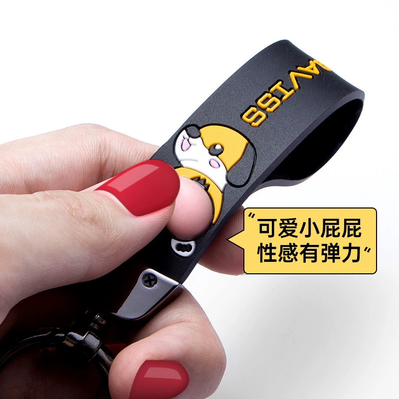 Мультяшный брелок для мужчин и девочек интернет-знаменитости школьный кулон Милые инсы автомобиль кукла креативный брелок кольцо