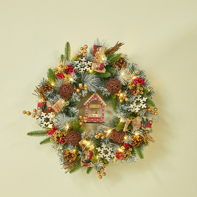 Navidad nuevo 30cm 60cm escritorio Navidad decoración traje guirnalda ratán Navidad árbol combinación vacaciones preferido