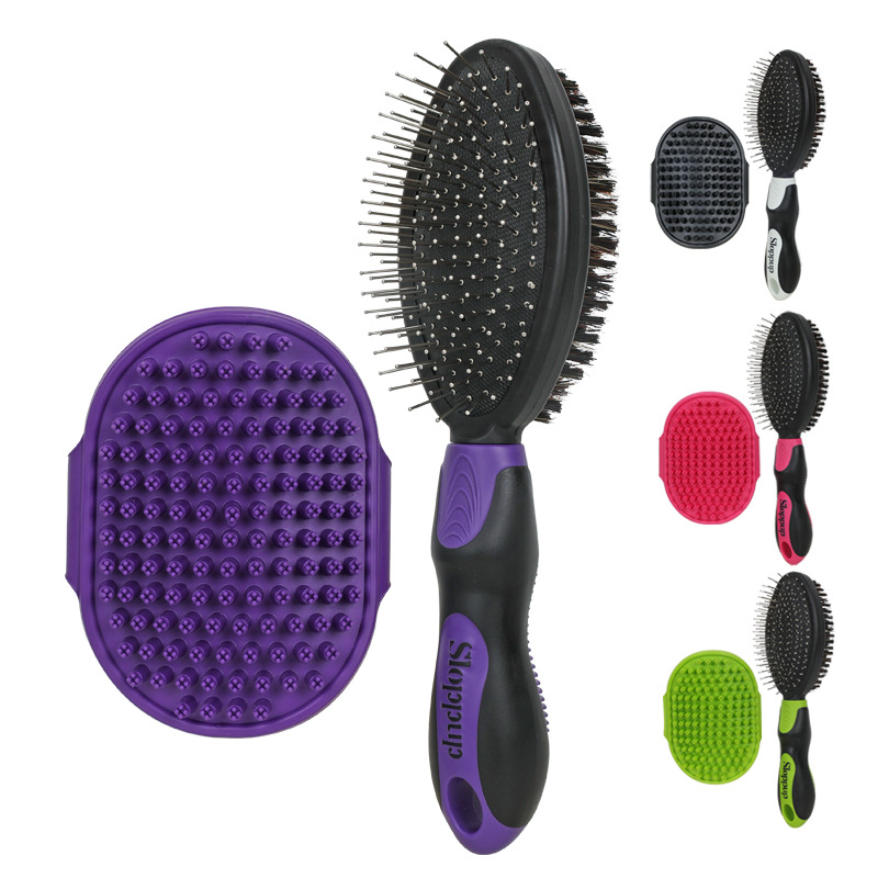 Peines de mascotas, peines de agujas de doble cara, peines de perros, peines de nudos abiertos para gatos, eliminación de cabello flotante, belleza, limpieza, productos para mascotas al por mayor