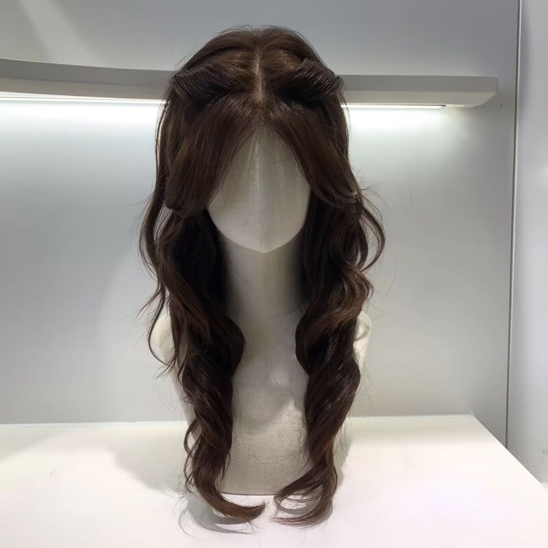 Shuying Wig for Women, Vintage Style, Princess Middle-Parted Long Curly Hair, Daily Full Head Wig, in Stock, One Piece, Dropshipping Available