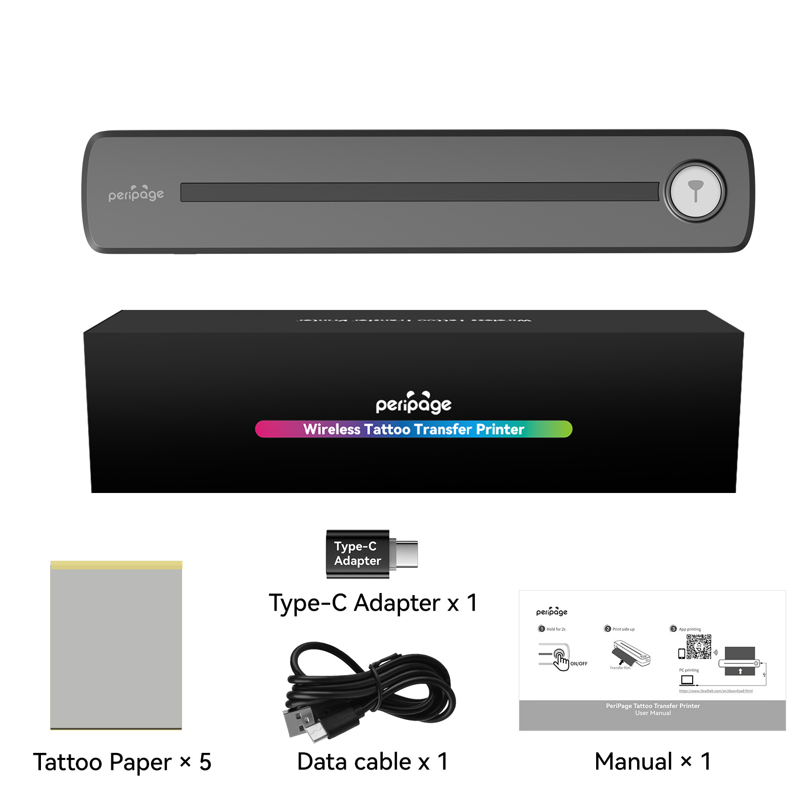 Impresora Térmica Portátil A4 con Bluetooth para Impresión de Dibujos