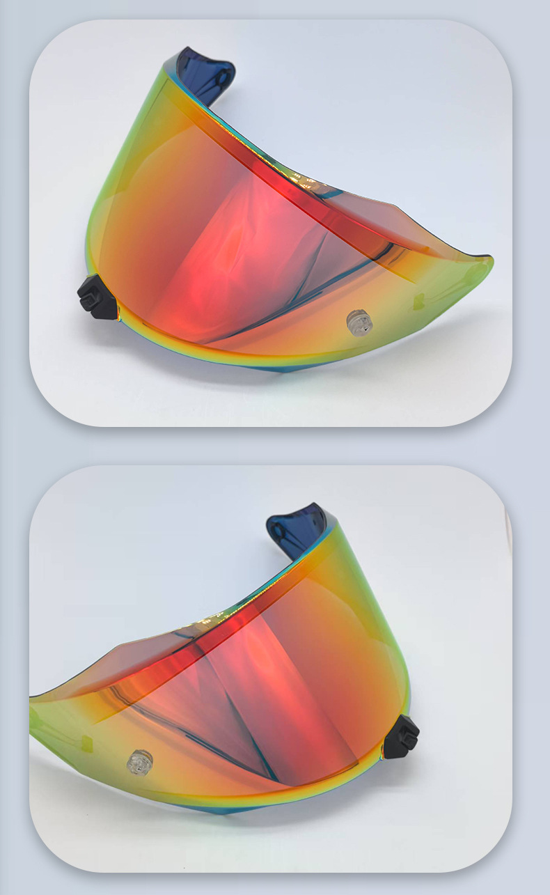 Motorcycle Helmet Lens Compatible with R2R, Suitable for Day and Night Use, Windproof, Sandproof, Waterproof, Anti-Fog, Color-Changing Visor, Anti-Fog Film