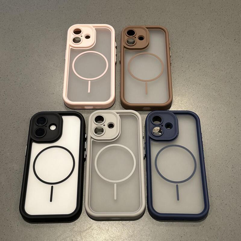 适用iPhone17Air手机壳磁吸细圈肤感磨砂边框散热苹果16保护套15|undefined