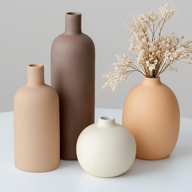 Cross-border Hot Selling Three-piece Set Creative Nordic Style Simple Flower Vase Ornaments Home Ceramic Living Room Decoration Cross-border Hot Selling Three-piece Set Creative Nordic Style Simple Flower Vase Ornaments Home Ceramic Living Room Decoration