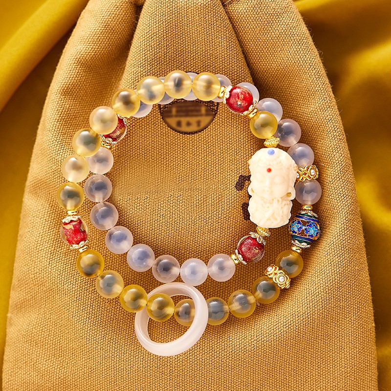 노란색 분말 반 설탕 녹색 어머니 두 개의 원