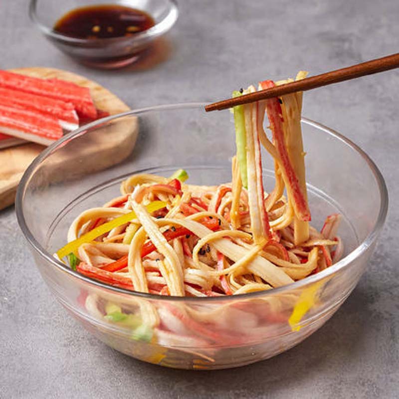 Young man's ready-to-eat crab sticks, Korean crab foot sticks, sushi hot pot ingredients, hand-shred crab sticks, crab flavor sticks, seafood snacks