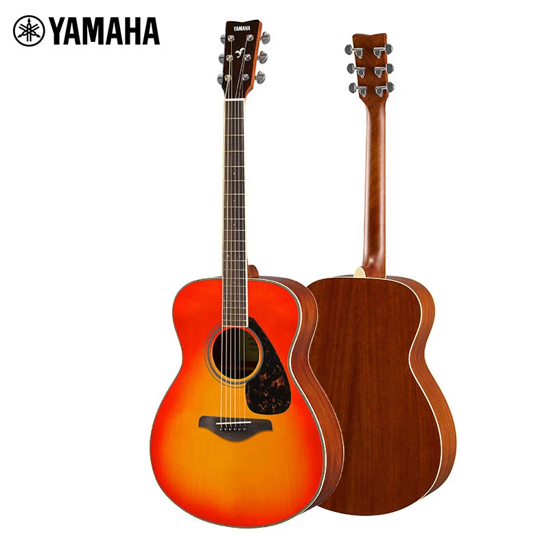 Yamaha FS820AB Одноплатная народная баллада Muzu JITA Yundo Одноплатная персиковая цветочная корка задняя сторона