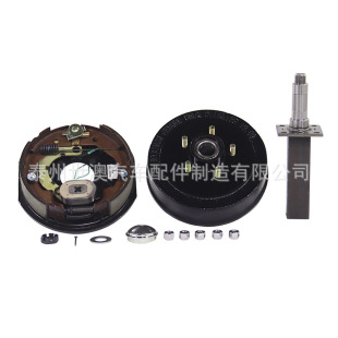 5-hole 4500-pound trailer electromagnetic brake drum towing RV hydraulic oil brake hub trailer axle head assembly with brake