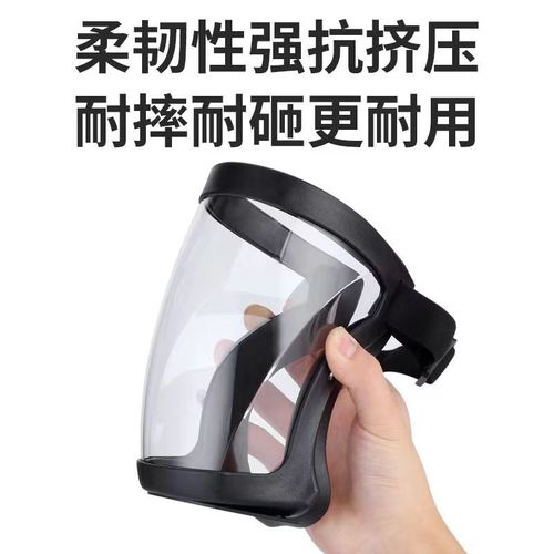 High Transparency Protective Face Shield - Dustproof, Oil and Fume Proof, Windproof, Impact Resistant, Fog-Free - Welding and Grinding Helmet Protective Mask