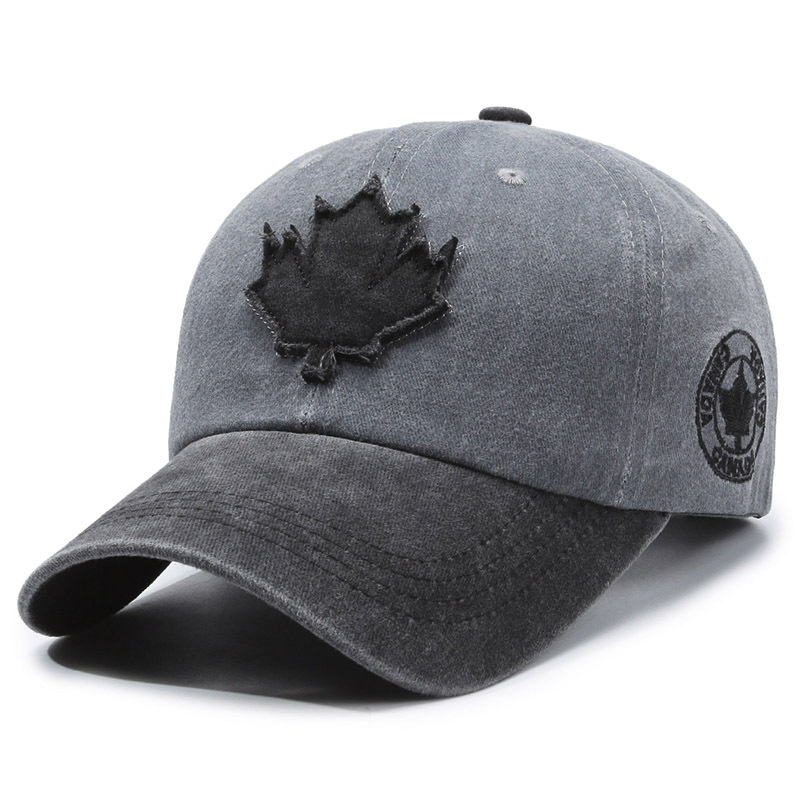 Cappelli da baseball Maple Leaf per uomo e donna, cappelli in cotone lavato ad acqua con lingua d'anatra, cappelli da esterno colorati primaverili ed estivi_voghion.com
