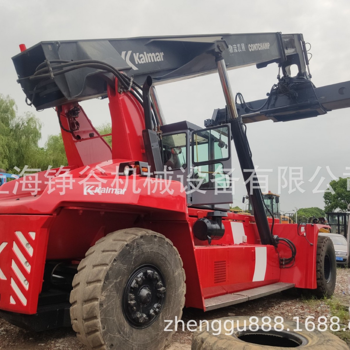 卡尔玛45吨集装箱正面吊Kalmar 轮胎式灵活吊车DRF450码头用