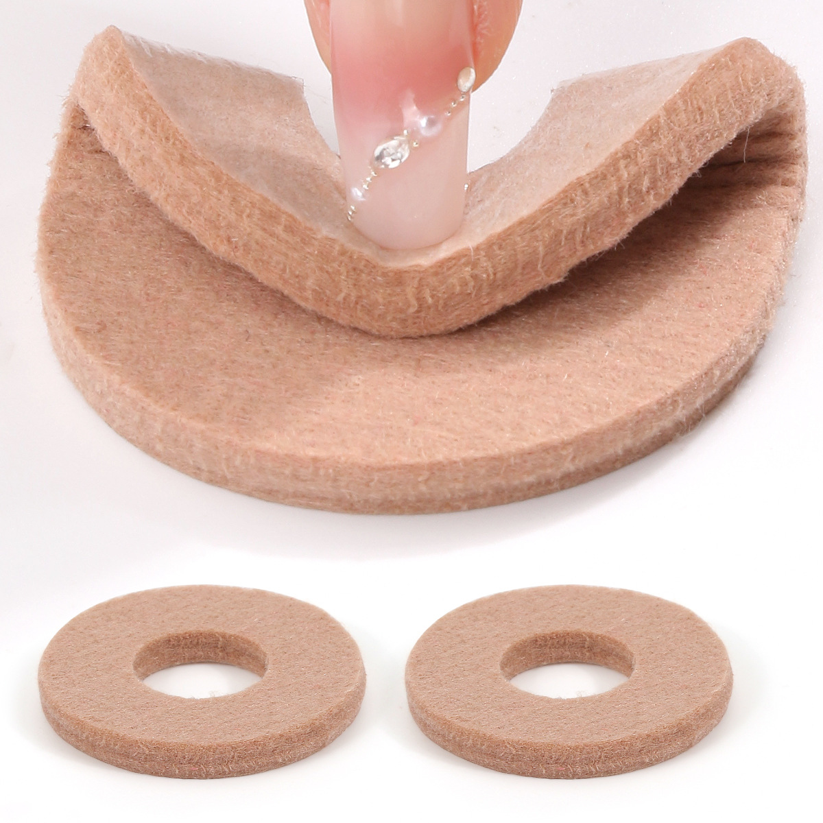Nuevo tipo de fieltro callo del pie zanja anti-dolor anti-desgaste zapatos de tacón alto aleatorios suaves protectores invisibles pegatinas antepasadas