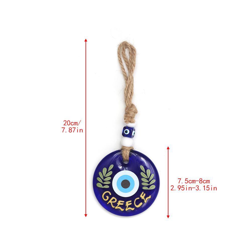 138g Weight Bag Pendant, Keychain Classification 1 Piece Quantity Holiday, Daily Occasion Glass Material Devil's Eye Pattern Unisex Gender Retro, Classic Style Style Retro Classic Style Devil's Eye Glass Unisex Bag Pendant Keychain 21