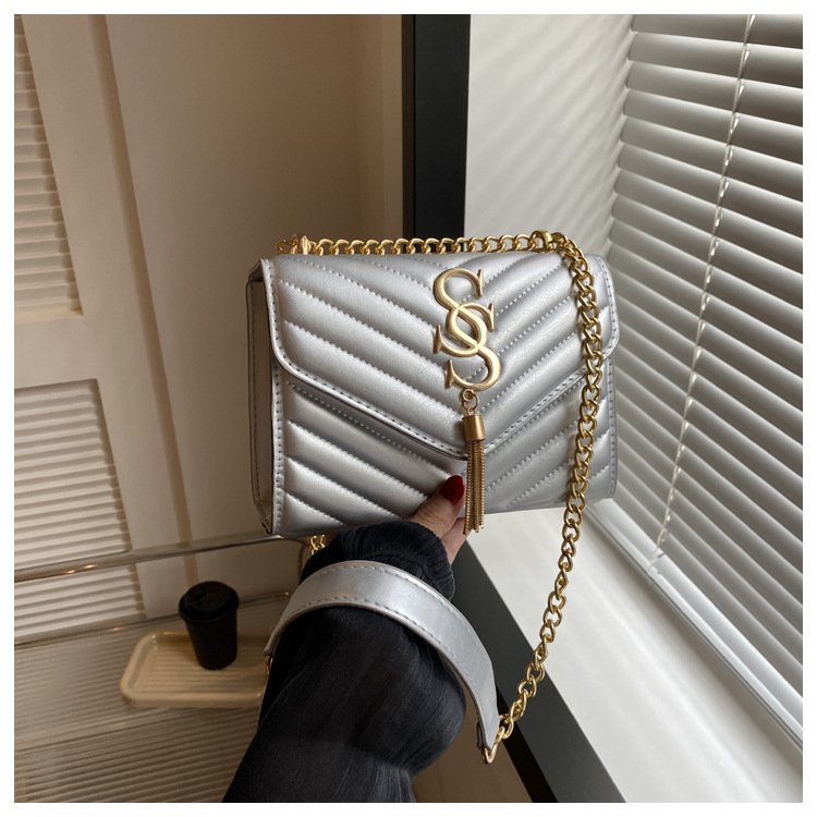 Damen Handtasche Im Western Stil Mit Kette Und Umhängefunktion_voghion.com