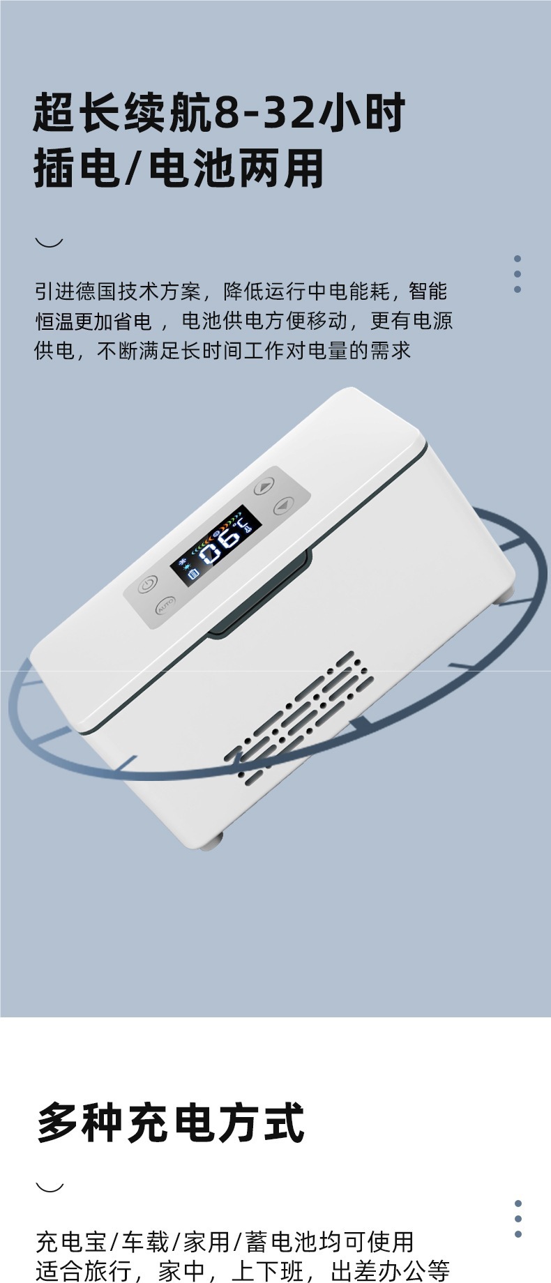 Portable Insulin Cooler Box Travel Refrigerated Mini Fridge Car Home Use Medicine Refrigerator Thermostatic Box