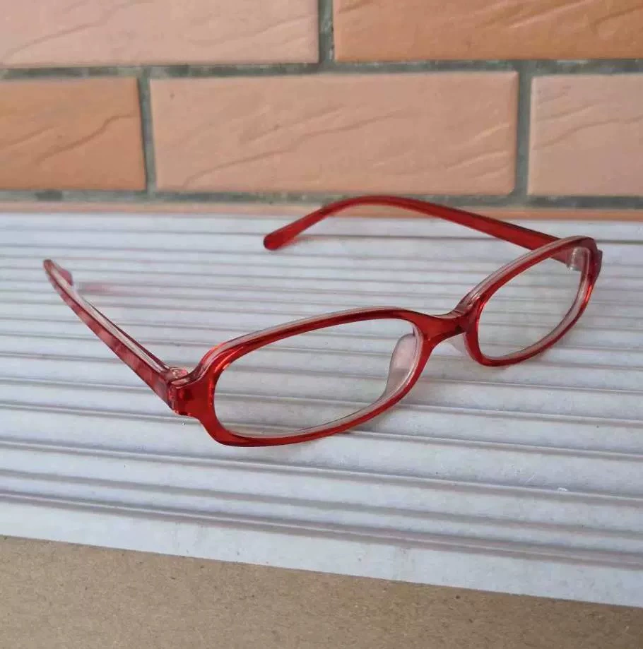 Retro yk2 Small-Face Myopia Glasses Frame, Plain Concave Flat-Lens, Lightweight 15 g