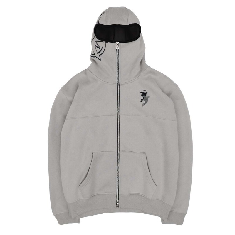 Zip-up hoodie上下ダブルジッパー小众デザイン新しい目见えるシンプル刺繍コートガード|undefined