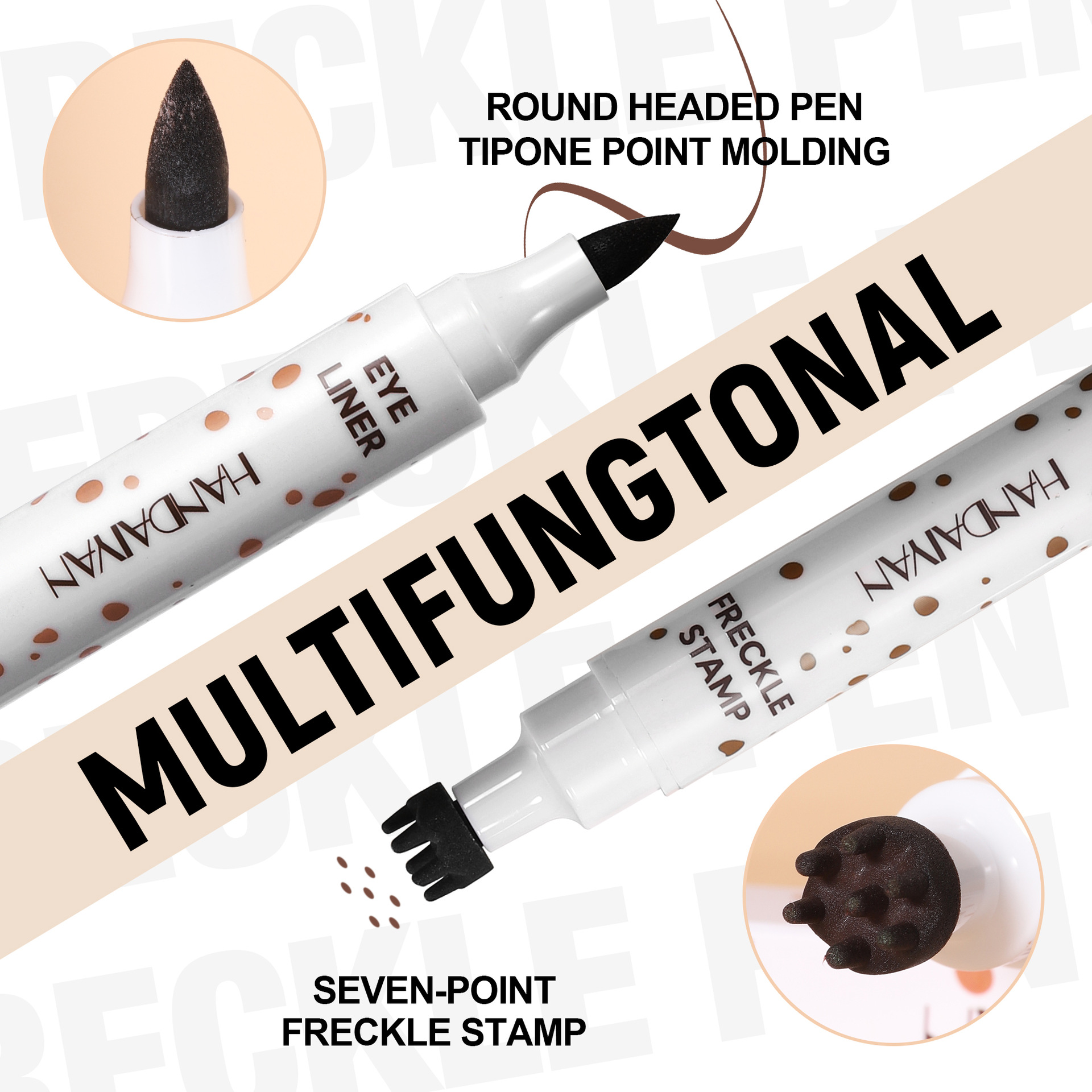 Transfronterizo punto de punto impermeable no es fácil de descolorar HANDAIYAN freckle pen natural de doble cabeza freckle eyeliner