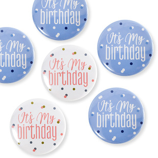 Amazon New Year happy birthday Badge birthday Tinplate Badge