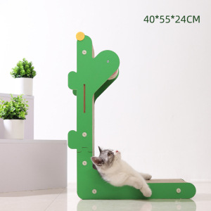 L-shaped Cactus Cat Grab Board