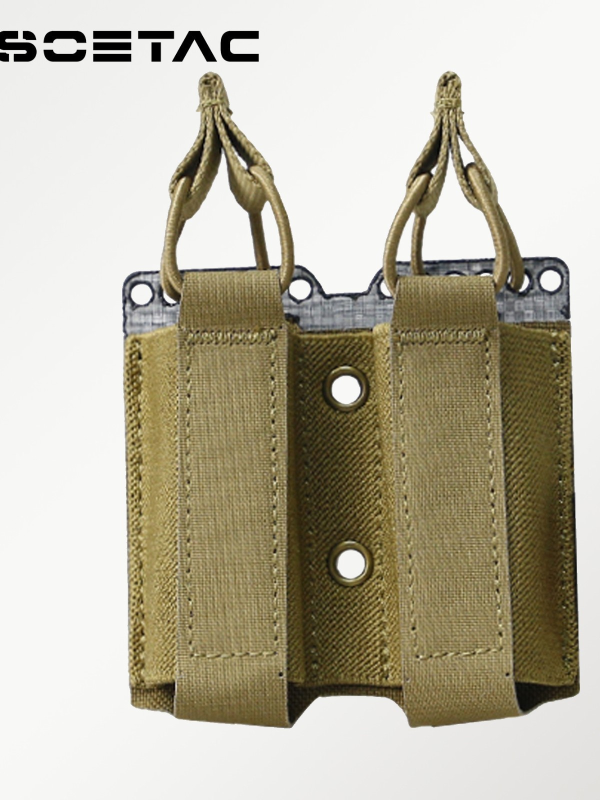 SOETAC-Genuino Tegris 9MM doble bolso de cartucho MOLLE camuflado paquete de accesorios de herramientas