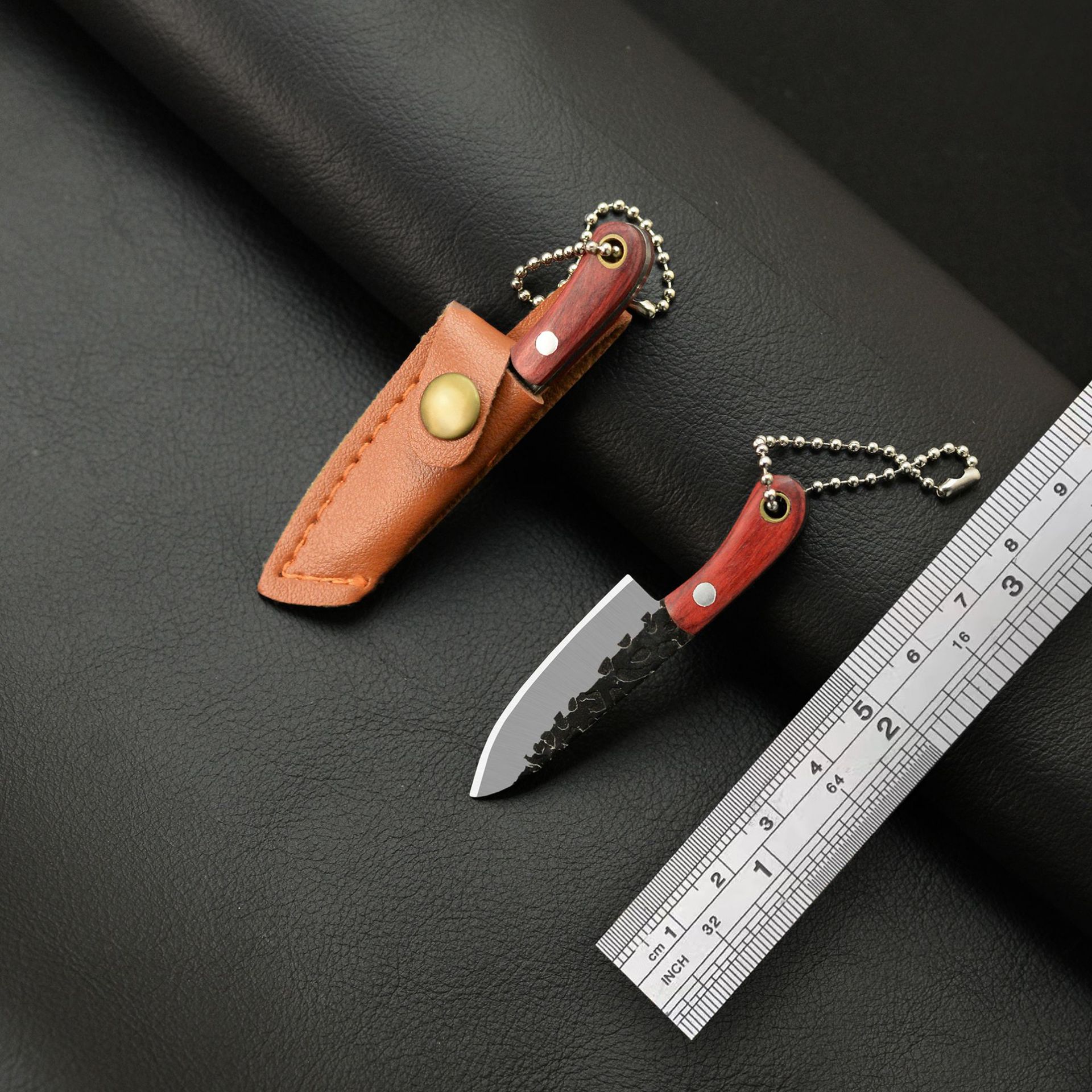 钥匙扣小菜刀迷你小刀礼品刀快递刀随身刀钥匙刀非折叠刀挂件配饰