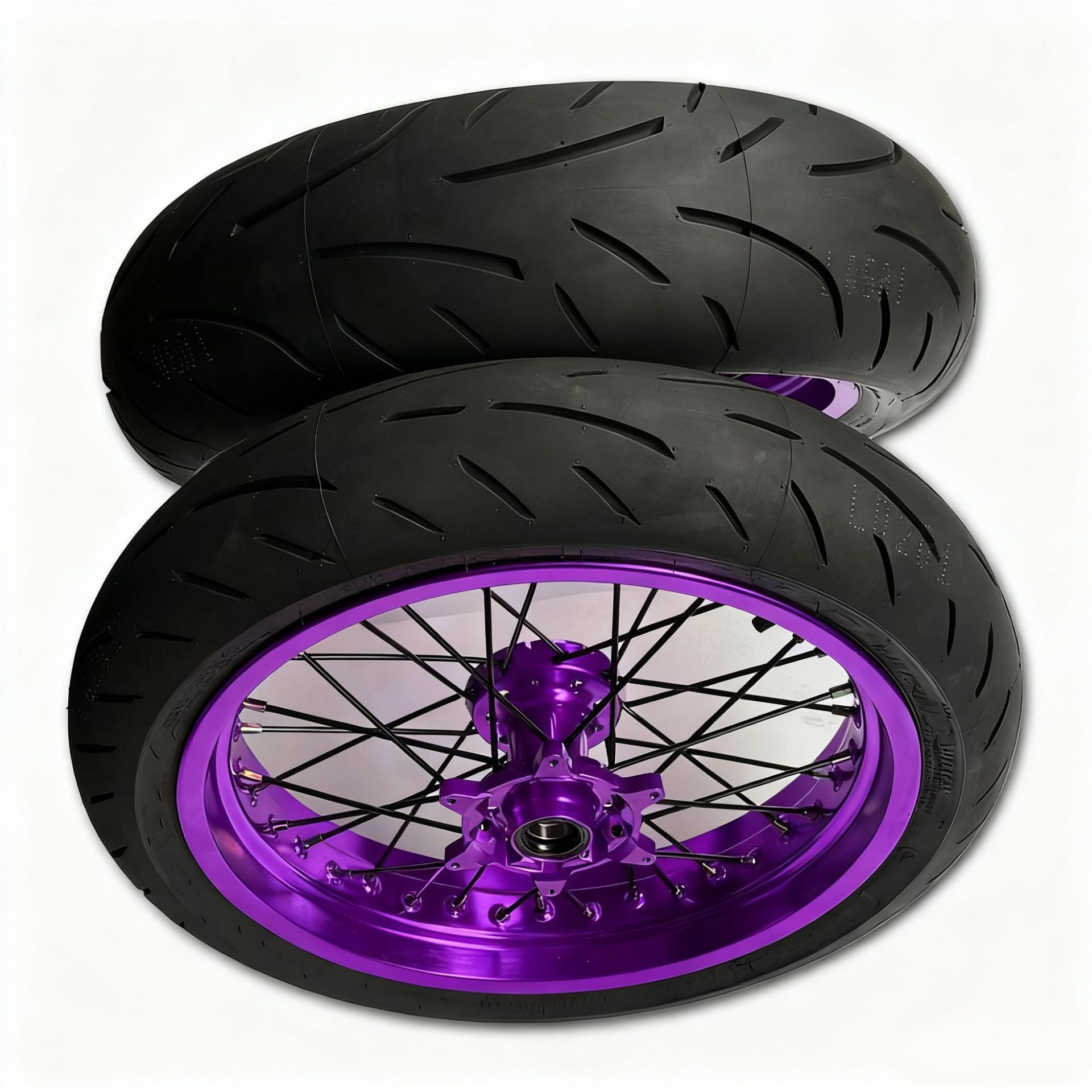 Modified Hengjian Ktm Cnc Rim 17 Aj1 Kevi K16 Off-Road Motorcycle Semi-Hot-Melt Slick Tire Hub Assembly