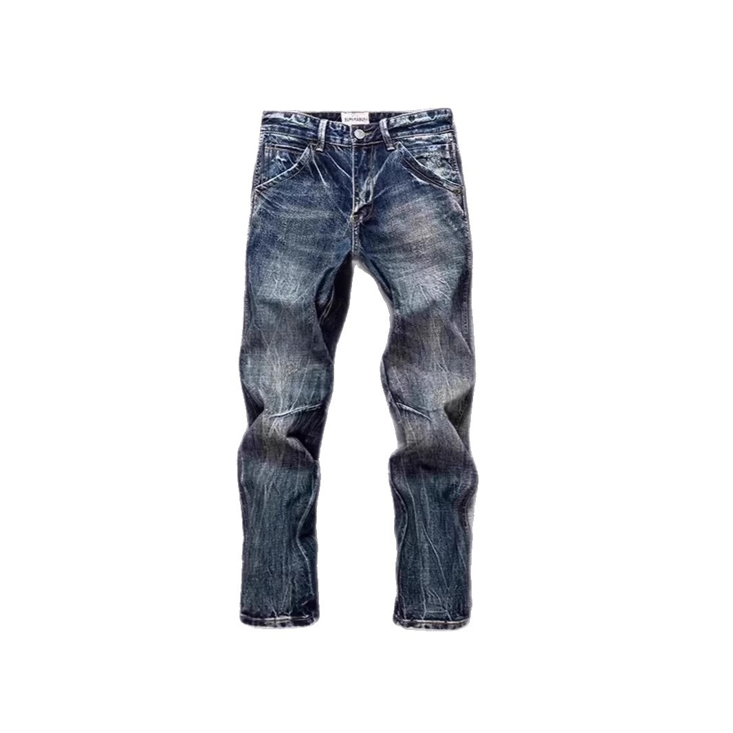 Vintage-Jeans für Herren mit geradem Bein, klassischer Denim, lässiger urbaner Stil, Heritage-Design, Größen S-XXXL_voghion.com