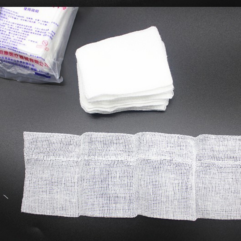 春連医療用ガーゼブロック ガーゼ包帯 6*8cm*8層 200枚|undefined