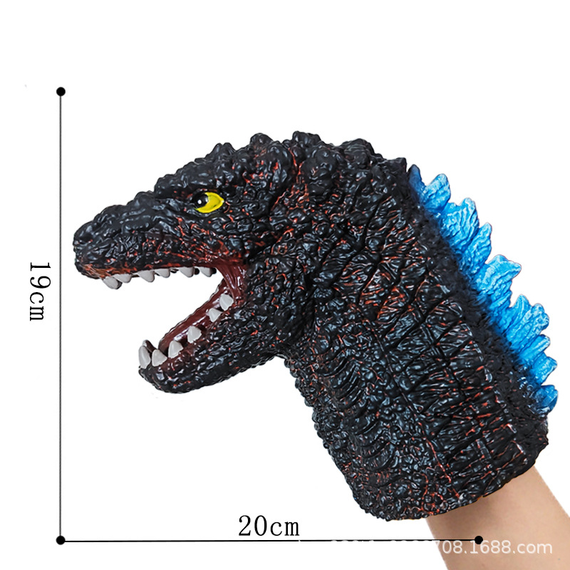 Guantes de títeres de mano de dinosaurio, goma blanda, tiranosaurio, triceratops, simulación de tiburón, modelo animal, puesto, brazo de tiburón, juguete transfronterizo