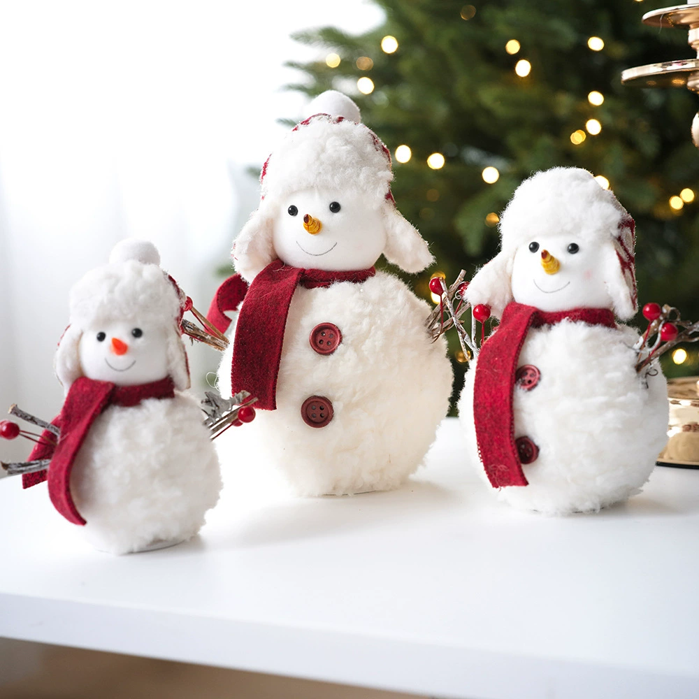 Плюшевая вязаная кукла, рождественский мультфильм подвеска, ткань