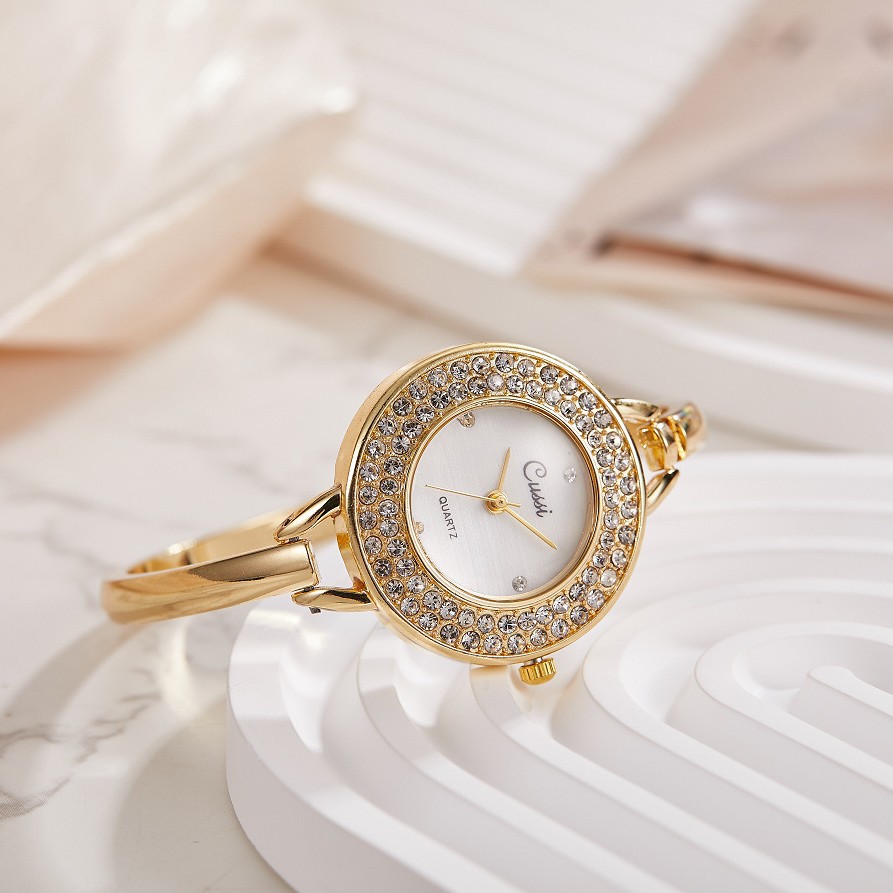 Orologio da polso creativo da donna con bracciale traforato, orologio aperto, versatile e di tendenza per signore_voghion.com