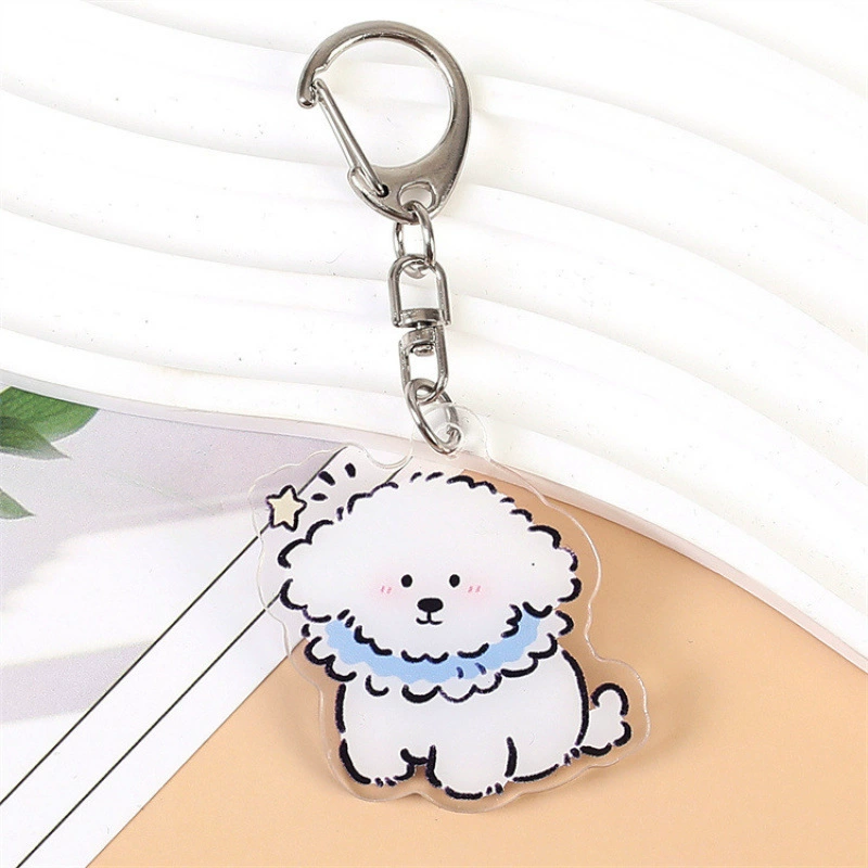 "(Cross-border trading), acrylic keychain, cartoon school bag, pendant"