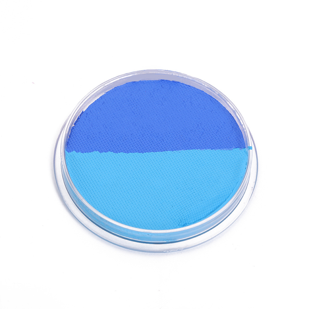 30g de gran capacidad doble color pigmento de pintura corporal soluble en agua para niños pintura facial maquillaje festivo