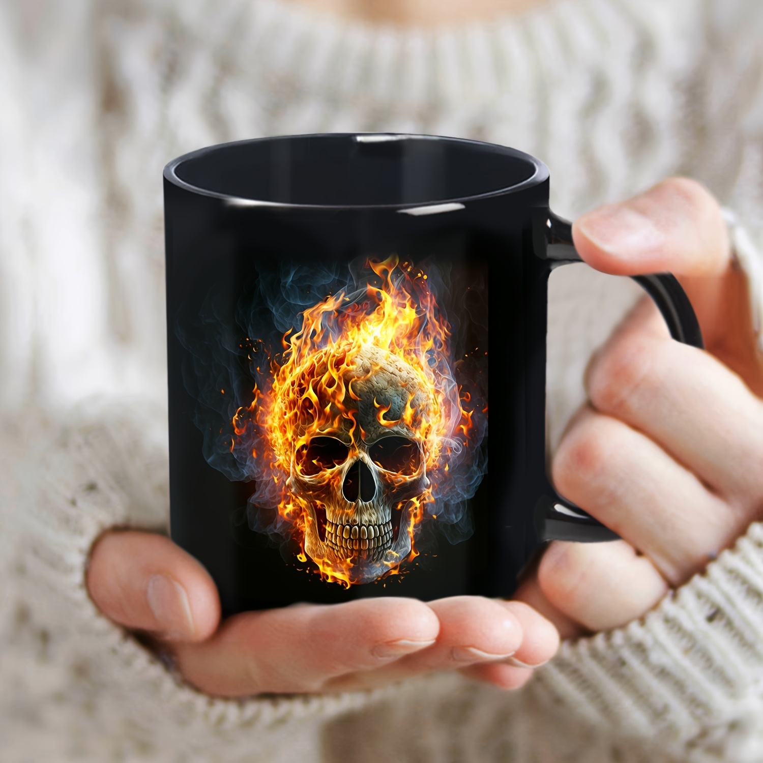 Comercio exterior nuevo cráneo de cerámica ventas calientes taza de café taza de agua regalo image 1