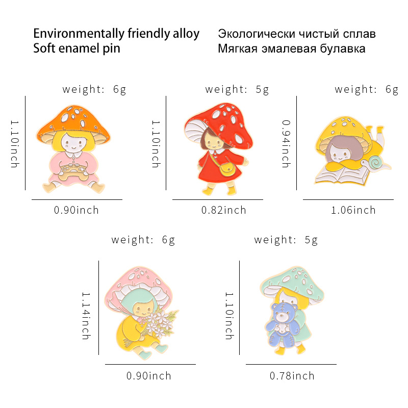 Cartoon cute design brooch