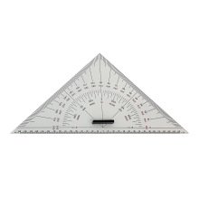 IMPA371008船用航海三角板300mm 海图绘图尺测距教学工程设计大号