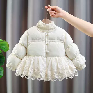 m354保暖儿童冬装女童棉服宝宝洋气加绒冬季棉袄棉衣外套加厚棉服
