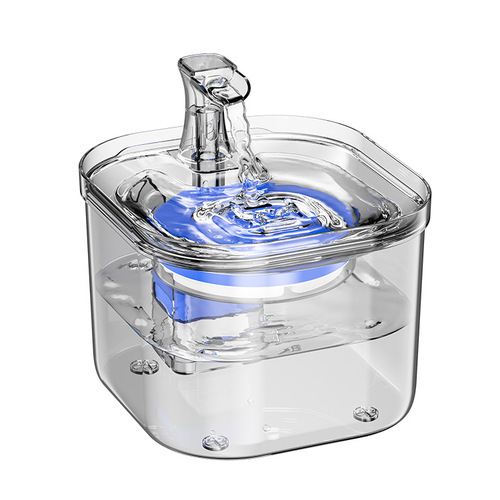 Pet water dispenser automatic filtration transparent cat water dispenser intelligent constant temperature cycle cat and dog drinking fountain supplies factory