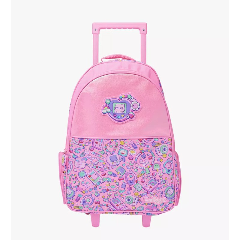 Mochila escolar australiana para estudiantes de primaria para aliviar la carga niña niña niña princesa bolsa de tracción de gran capacidad mochila seda flores