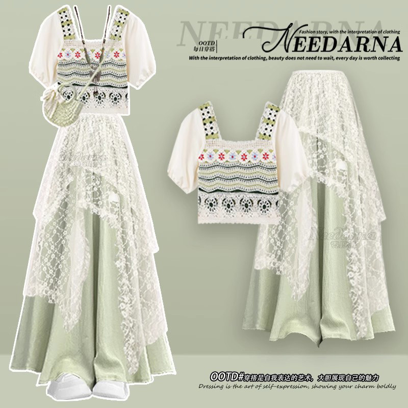 Yunnan Travel Wear Bohemian Dress 2025 Summer Dopamine Super Nice Ethnic Style Long Dress